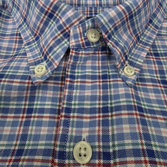 Ralph Lauren Shirt Mens Large Plaid Classic Fit Oxford Cloth Button Down Preppy - Picture 12 of 16